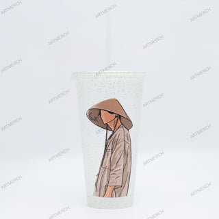 Vaso Kpop BTS August D Yoongi Daechwita Sombrero 750 ML