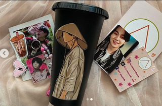 Vaso Kpop BTS August D Yoongi Daechwita Sombrero 750 ML